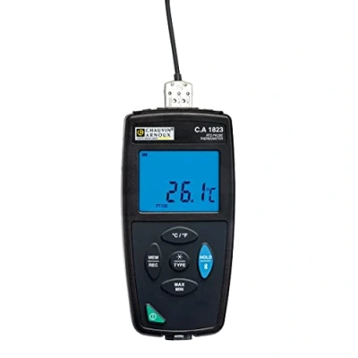 Immagine di Chauvin Arnoux C.A 1823 Termometro 100 400 C Sensore tipo Pt100, Pt1000 Funzione datalogger