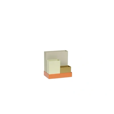 Immagine di Hübsch Sortit organiser, set di 4, verde/arancio/sabbia