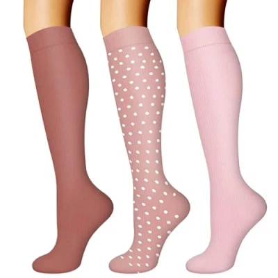 Immagine di DRESHOW Calze a Compressione Graduata per Uomo E Donna Elastiche Sportive Atletica, Corsa, Viaggi Volo, Ciclismo