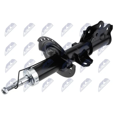 Immagine di NTY A HY 545 Ammortizzatore Assale anteriore Sx pressione del gas doppio tubo tipo McPherson Spina superiore, Collare inferiore