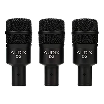 Immagine di AUDIX D2 TRIO 3 Piece Drum Microphone Package with DVICE Clamps