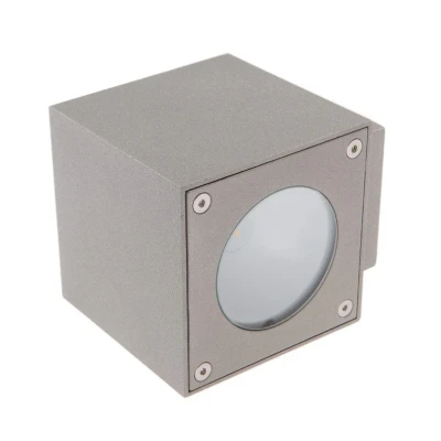 Immagine di applique LED da esterni &#039;Jarno&#039; (Moderno) colore Grigio, in Alluminio (2 luci, lampadina inclusa) di Lucande applique, lampada esterni, outdoor per