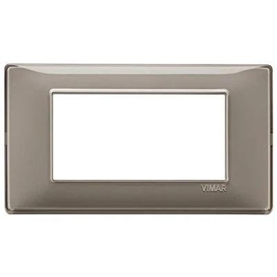 Immagine di Vimar 14654.40 Placca, Cenere, 4 moduli