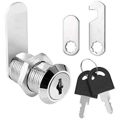 Immagine di Litensh 25mm Serrature a camma in acciaio inossidabile,Sicurezza Mailbox Lock Cabinet Drawer Cam Lock,con chiavi gemelle per le porte gli armadi armadietti e cassette della posta (1, 25 mm)