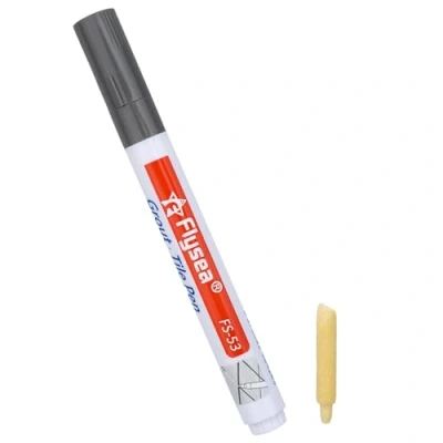 Immagine di 1 Pezzi Pennarello per Fughe Piastrelle,Sbianca Piastrelle Rinnova Stucco Piastrelle,Penne Riparazione Ripristinare Pavimenti Grigio Scuro