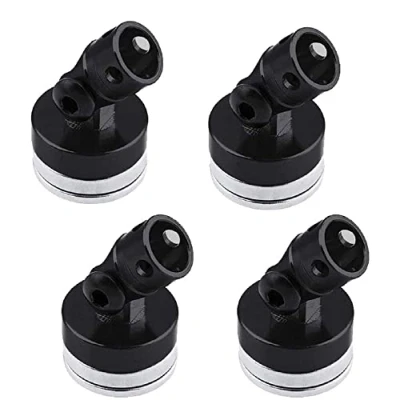 Immagine di CENPEK 4Pcs RC Corpo Magnetico Posta Lega Magnetica Stealth Invisibile Shell Mount Colonna Compatibile con HSP Redcat Himoot Traxxas SCX10 4WD 1/10 Auto Nero