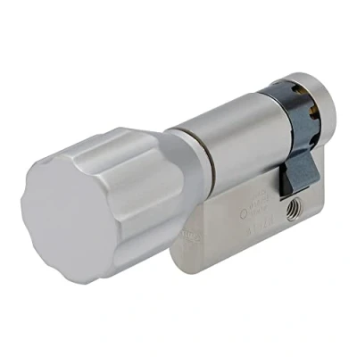 Immagine di ABUS Mezzo cilindro 10/K35 Semicilindro con pomello rotondo per bloccare senza chiave, argento