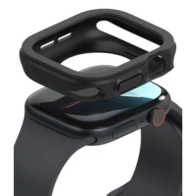 Immagine di Ringke Air Sports Compatibile con Cover Apple Watch 10 42mm, Custodia Paraurti TPU Resistente ai Graffi Robusta Antiurto Black