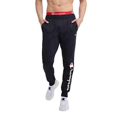 Immagine di Champion Men&#039;s Classic Jersey Jogger Pant Graphic, Navy 15 Script Low Leg, X Large