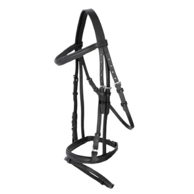 Immagine di Covalliero Trensen zaum Standard Leder per Shetty, Briglia Unisex, Nero