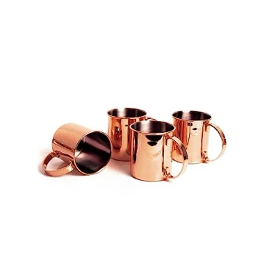 Immagine di ECHTWERK Set di 2 bicchieri rame infrangibili in acciaio inox Ideali per gin, vodka, birra e bevande fredde Confezione regalo Edizione 1000 ml