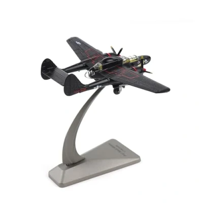 Immagine di NUOTIE Northrop P 61B Black Widow Kit Modello di aereo in scala 1:144 caccia della seconda guerra mondiale aeroplano metallo pressofuso per collezione