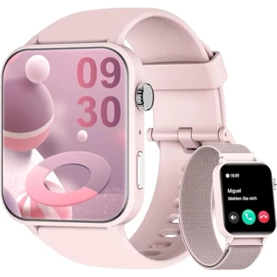 Immagine di Blackview Smartwatch Donna,Orologio con Effettua e Risposta Chiamate,1,85&#039;&#039; Orologio Intelligente Fitness Monitoraggio del Sonno/SpO2/ Frequenza Cardiaca,Smart Watch Contapassi per Android iOS