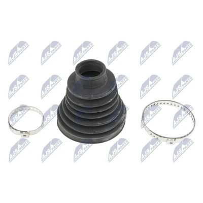 Immagine di NTY NOP 075 Soffietto TPE (elastomero termoplastico) Assale anteriore con morsetti VOLKSWAGEN: Transporter 5, 5 Bus, Multivan (7HM