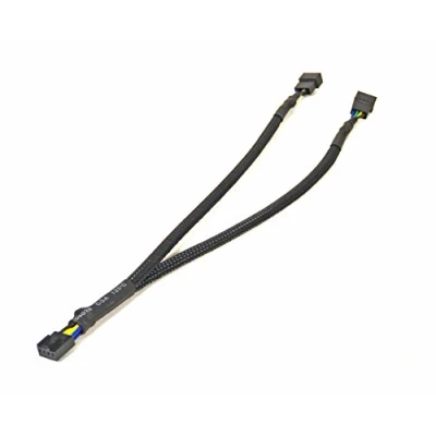 Immagine di Gelid Solutions CA PWM 01 Cavo a 4 pin (maschio/femmina, 2 x pin, PWM, destro, nero)