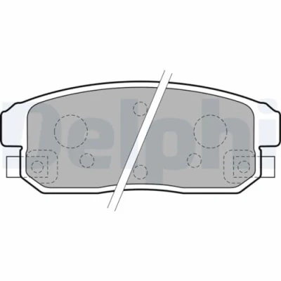 Immagine di DELPHI LP1829 Kit pastiglie freno con segnalatore acustico usura lamierino anticigolío senza accessori SUZUKI: Ignis 2, I, MAZDA: RX 8
