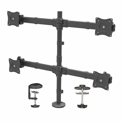 Immagine di StarTech.com Braccio Articolato da Scrivania per 4 Monitor, Supporto Schermi VESA fino a 27&quot;, Struttura in Acciaio