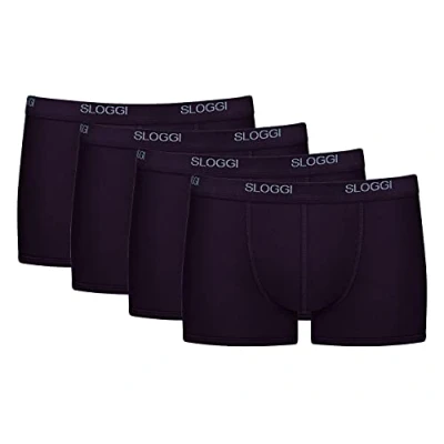 Immagine di Sloggi Uomo Basic Short Boxer in Confezione da 2P + 4 Pezzi (8, 0004 Nero)