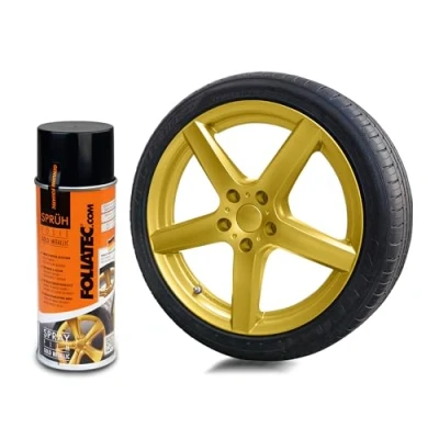 Immagine di Foliatec 2046 Pellicola Spray, Oro metallizzato 1er set (1 x 400 ml)