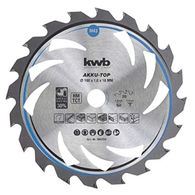 Immagine di kwb 584354 Lama circolare in metallo duro 160 x 16 1 mm Numero di denti: 20 pz.