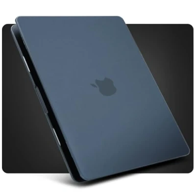 Immagine di ZYB Custodia per 2022 2024 MacBook Air 13,6 Pollici M3 A3113 e M2 A2681, Ultra Sottile Cover Protettiva Plastica Rigida, Opaco Mezzanotte