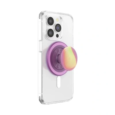 Immagine di PopSockets: PopGrip Round per MagSafe Anello Adattatore Incluso Supporto e Impugnatura Telefoni Cellulari Custodia con un Top Intercambiabile Aurange