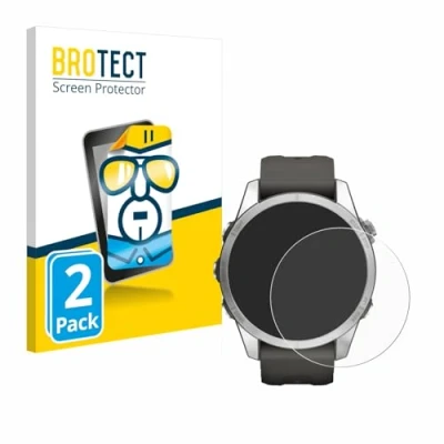 Immagine di brotect Pellicola Protettiva per Garmin Fenix 7S Pro Solar (42 mm) Protezione Schermo (2 Pezzi) [Trasparente, Anti Impronte]