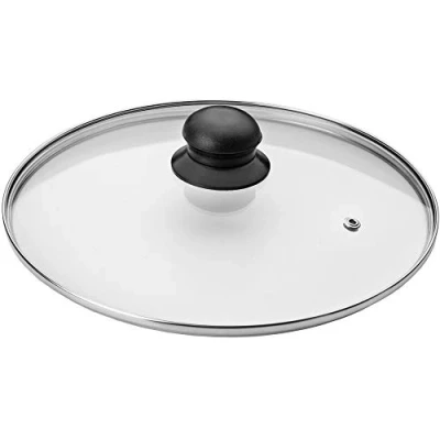 Immagine di IBILI TAPA Cristal 28 CMS, Stainless Steel, Trasparente/Argento/Nero, x 10 cm