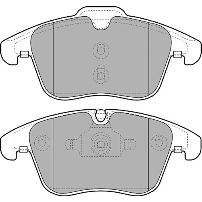 Immagine di DELPHI LP2065 Kit pastiglie freno Predisposto per contatto segnalazione usura con lamierino anticigolío senza accessori JAGUAR: XF Sedan, S Type