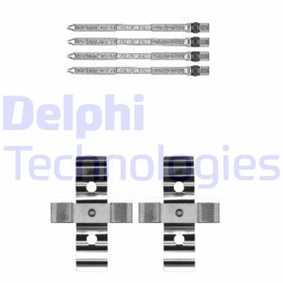 Immagine di DELPHI LX0604 Kit accessori, Pastiglia freno ABARTH: 500 / 595 695 Hatchback, Grande Punto, 500C 595C 695C Cabrio, ALFA ROMEO: MiTo