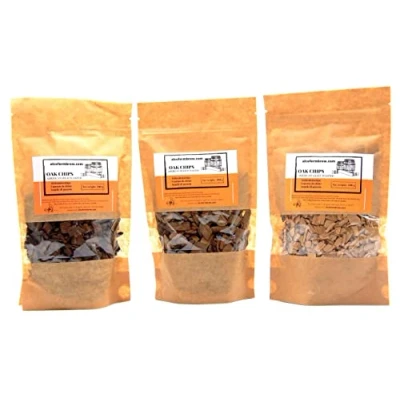 Immagine di Set Scaglie di quercia 3 Confezioni Americano Trucioli Invecchiamento dell&#039;alcool delle bevande