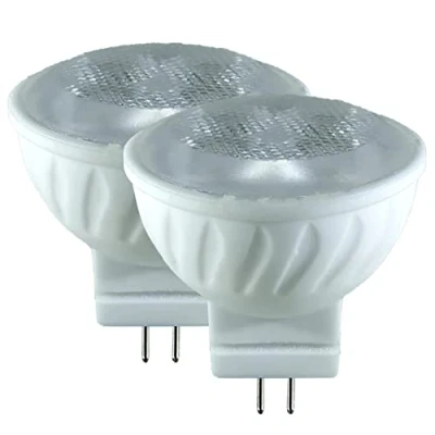 Immagine di LED ATOMANT Confezione da 2 Lampadina MR11 12V 4W, Colore Bianco Caldo (3000K), 350 Lumen, Angolo di Apertura 38 gradi