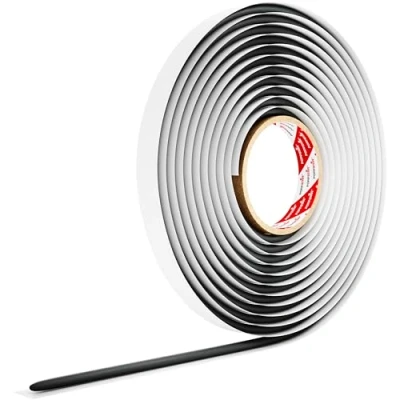 Immagine di Poppstar Nastro butilico (5m x 8mm) Cordino in butile autoadesivo, colore nero