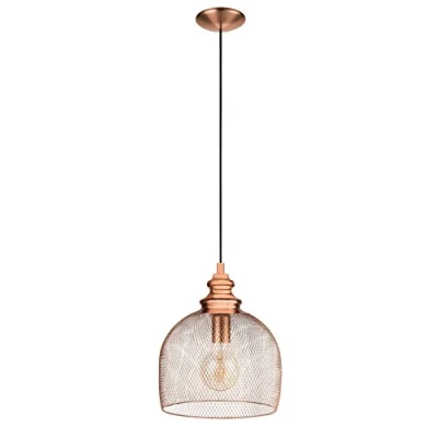 Immagine di Eglo Straiton lampada a sospensione Supporto flessibile Rame E27