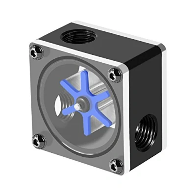 Immagine di Lazmin112 Indicatore di Flusso a 3 Vie per Il Raffreddamento dell&#039;Acqua, sensore del d&#039;Acqua 6 Misuratore Portata ventole ad Acqua PC