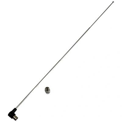 Immagine di Axing TZA 8 00 Antenna passiva telescopica DVB T/T2 Ambiente interno Nero, Argento