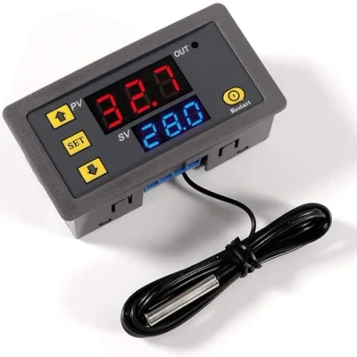 Immagine di regolatore di temperatura Digitale, Termostato Digitale DC 12V 24V 220V, LCD, interruttore sensore misuratore W3230