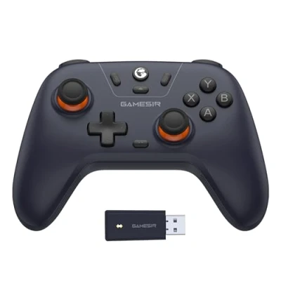 Immagine di GameSir Nova Lite Controller Wireless, Connettività Tri mode, Gamepad joystick per PC Windows/Switch/Stem/iOS/Android, con grilletto ad effetto Hall, DualVibration, Turbo, Motion (Viola scuro)