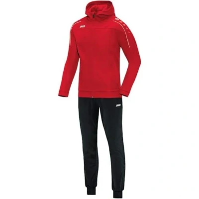 Immagine di JAKO Tuta da uomo in poliestere classico con cappuccio, rosso, L, M9450