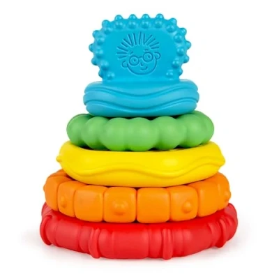 Immagine di Baby Einstein, Massaggiagengive Per Neonati Stack &amp; Teethe, 5 Pezzi Facili Da Afferrare In Varie Texture, 3 Mesi