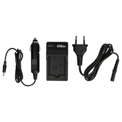 Immagine di vhbw caricabatterie compatibile con Panasonic Lumix DMC FP7R, FS16, FS18 camera Stazione di ricarica + adattatore da auto