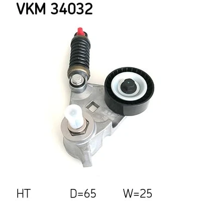 Immagine di SKF VKM 34032 Rullo Tendicinghia con materiale di fissaggio FORD: Transit Mk5 Van, MONDEO 3 Kombi, Bus, JAGUAR: X Type Sedan