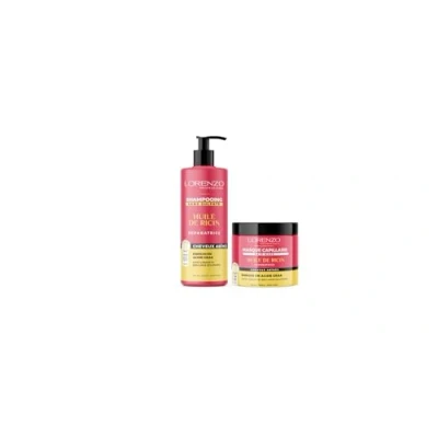 Immagine di Lorenzo CARE PACK Shampoo e maschera all&#039;olio di ricino 2x500 ml
