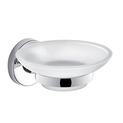 Immagine di Gedy G Giacarta, Porta Sapone Cromato, saponetta Bagno Realizzata in Acciaio Inox® con contenitori Vetro Satinato, Misure 5,6 x 11 12,3 cm e 0,28 kg, 10 Anni di Garanzia, Design: R&amp;S