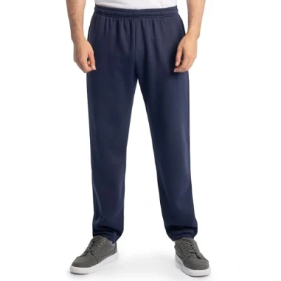 Immagine di Fruit of the Loom Eversoft Fleece Sweatpants Pantaloni da Ginnastica, Fondo Elastico, Blu Navy, XL Uomo