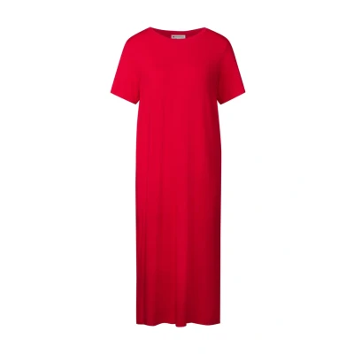 Immagine di Street One MIT Schlitzdetail Vestito di maglina, Donna, Taglia: 46, Rot