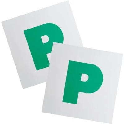 Immagine di Citystores® 2 piastre riutilizzabili per driver a P, completamente magnetiche, New Pass, facili da attaccare e rimuovere, confezione