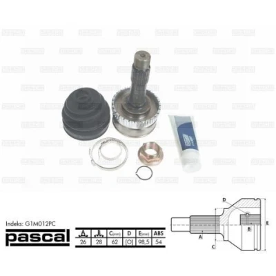 Immagine di Set di giunti dell&#039;albero trasmissione PASCAL G1M012PC