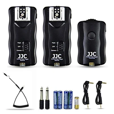 Immagine di JJC Telecomando senza fili per Fuji Fujifilm X T4 T3 T2 T30 X100V X100F T100 Pro2 GFX 100S 100 50R 50S Sostituire RR (2 ricevitori)