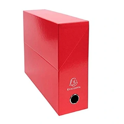 Immagine di Exacompta Ref. 89925E Set di 5 scatole Iderama 90mm Dorso Rosso